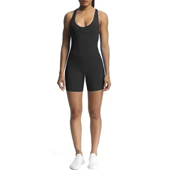 Aoxjox Stylish Workout Rompers for Women's Fitness Wear