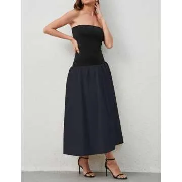 Stylish Strapless Maxi Dress for Summer Gatherings