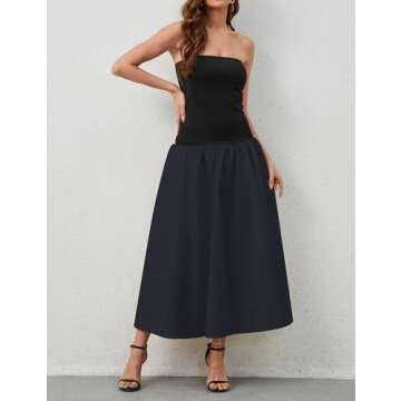 Stylish Strapless Maxi Dress for Summer Gatherings