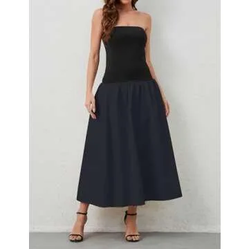 Stylish Strapless Maxi Dress for Summer Gatherings