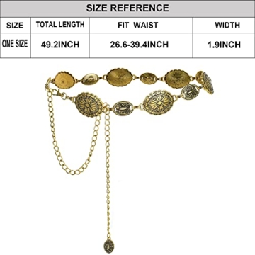 Stylish ILuvatar Retro Chain Belt for Any Outfit