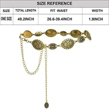 Stylish ILuvatar Retro Chain Belt for Any Outfit