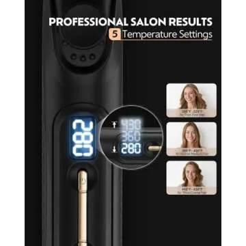 Flat Iron Hair Straightener and Curler 2 in 1, Infrared Ceramic Hair Curler Straightening Curling Iron Wand, Professional Negative Ions 360° Airflow Styler Hair Styling Tool Dual Voltage for Travel