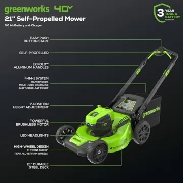 Greenworks Brushless 40V Self-Propelled Lawn Mower
