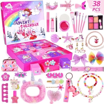 Novelty Advent Calendar 2024 Unicorn Gifts for Kids