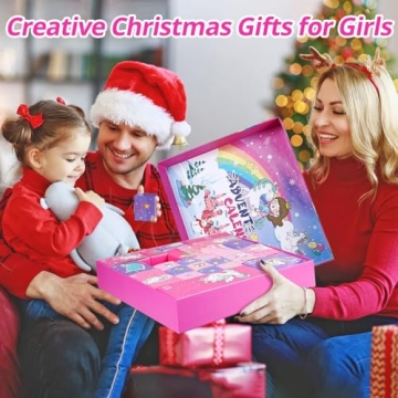 Novelty Advent Calendar 2024 Unicorn Gifts for Kids