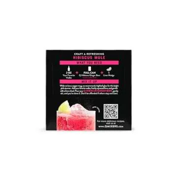 Q Mixers Hibiscus Ginger Beer - Premium Cocktail Mixers - 4 Pack