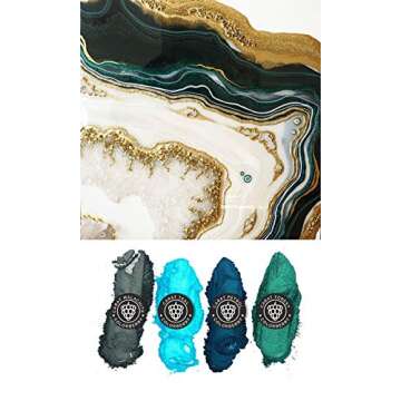 COLORBERRY Carat-Collection Pigments - 4 Colors x 50g for Stunning Resin Art