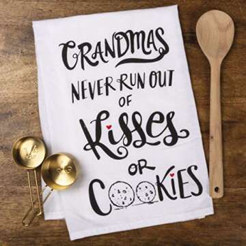 Primitives by Kathy Boho Cotton Kitchen Towel Set - Funny Sayings, Housewarming Gift, Fall Decor, 28...