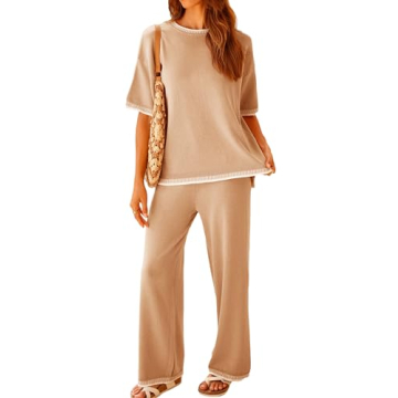 GTLIAE Women's Soft Knit Loungewear Set - Comfort & Style