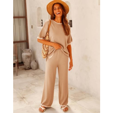 GTLIAE Women's Soft Knit Loungewear Set - Comfort & Style