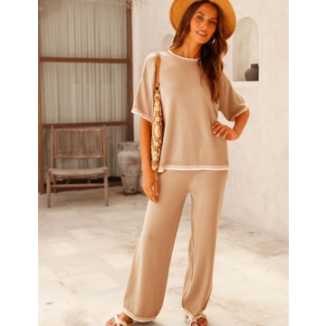 GTLIAE Women's Soft Knit Loungewear Set - Comfort & Style