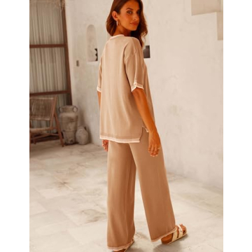 GTLIAE Women's Soft Knit Loungewear Set - Comfort & Style