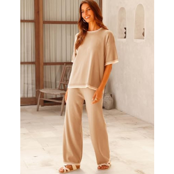 GTLIAE Women's Soft Knit Loungewear Set - Comfort & Style