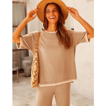 GTLIAE Women's Soft Knit Loungewear Set - Comfort & Style