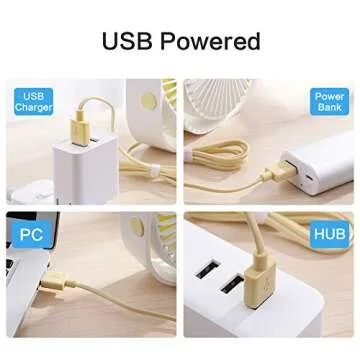 Compact and Quiet USB Desk Fan for All Occasions