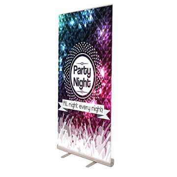 SIGNTALK USA Retractable Roll up Banner Stand for Trade Show Exhibition Store Displays (33 ½" x 80 ...