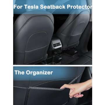 EVMODS Upgrade 2024 Tesla Back Seat Protector for Kids