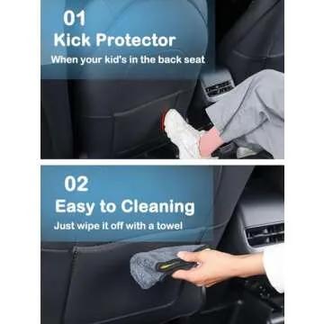 EVMODS Upgrade 2024 Tesla Back Seat Protector for Kids