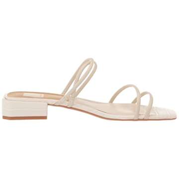 Dolce Vita womens Haize Heeled Sandal, Ivory Stella, 6.5 US