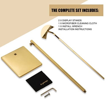 bjewego Gold Handbag Display Stand - Adjustable Purse Holder