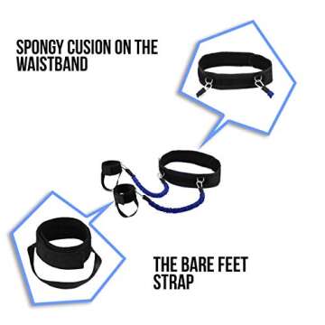 Resistance Bands for Legs and Butt. Butt Lifter, Firm and Sculpt Perfect Bikini Booty. Train Vertical Jump/Flexibility for Athletes. Easy Band Resistance Ideal for Beginners and 5" Taller (30 LB Set)