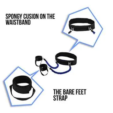 Resistance Bands for Legs and Butt. Butt Lifter, Firm and Sculpt Perfect Bikini Booty. Train Vertical Jump/Flexibility for Athletes. Easy Band Resistance Ideal for Beginners and 5" Taller (30 LB Set)