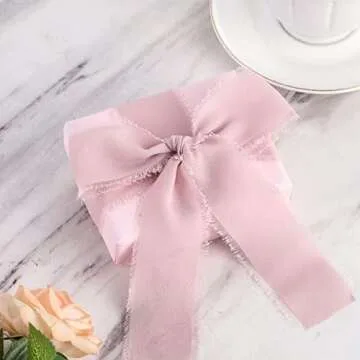 Elegant SHUNSTONE Mixed Pink Chiffon Ribbon for Crafts