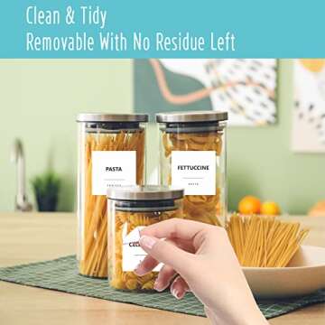 234 Waterproof Pantry Food Labels for Organizing