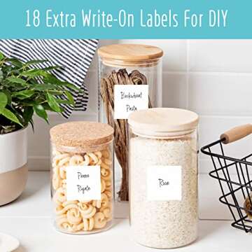 234 Waterproof Pantry Food Labels for Organizing