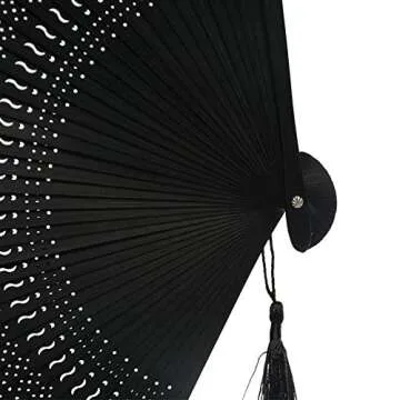 Elegant Folding Hand Held Fan for Weddings and DIY Decor