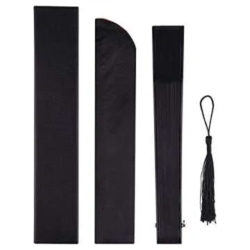 Elegant Folding Hand Held Fan for Weddings and DIY Decor