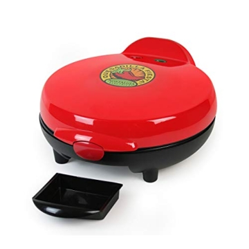 Unknown1 6-Wedge Electric Quesadilla Maker with Extra Stuffing Latch Red Plastic Ready Indicator Light