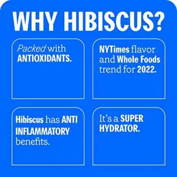 Ruby Hibiscus Organic Sparkling Water Variety Pack - 12pk x 12oz Cans - 1000+ Antioxidants, Non-GMO, Vegan, Gluten-Free, Kosher - Refreshingly Juicy & Hydrating!