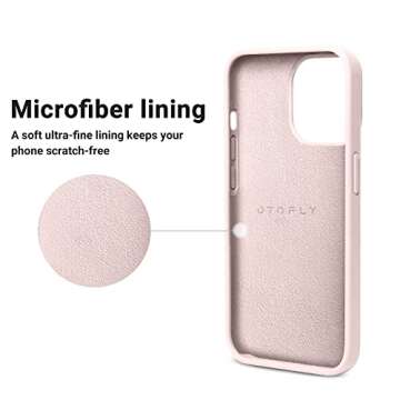 OTOFLY Designed for iPhone 14 Pro Case, Silicone Shockproof Slim Thin Phone Case for iPhone 14 Pro 6.1 inch (Chalk Pink)