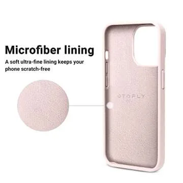 OTOFLY Designed for iPhone 14 Pro Case, Silicone Shockproof Slim Thin Phone Case for iPhone 14 Pro 6.1 inch (Chalk Pink)