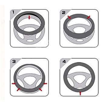 Bling Rhinestones Steering Wheel Cover for Girls