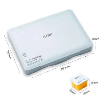 HIMI Gouache Paint Set - 24 Colors & 3 Brushes Included