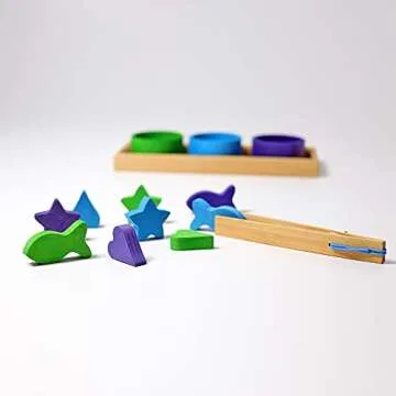 Grimm's Rainbow Bowls Shape Sorting Set for Kids