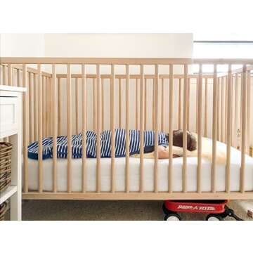 Woolino Toddler Sleeping Bag, 4 Season Merino Wool Baby Sleep Bag or Sack, 2-4 Years, Navy Blue