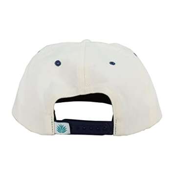 Sendero Provisions Co. Outdoor Adjustable Snapback Rope Hat with La Javelina Screen Printed Design (Off White)