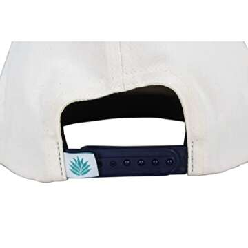 Sendero Provisions Co. Outdoor Adjustable Snapback Rope Hat with La Javelina Screen Printed Design (Off White)