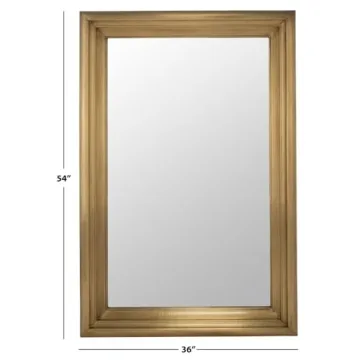 SAFAVIEH Francesca Brass 36" x 54" Luxury Mirror