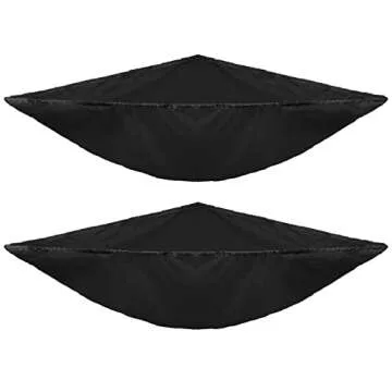 Simple Houseware 2 PK - Stuffed Animals Jumbo Toy Storage Hammock, Black