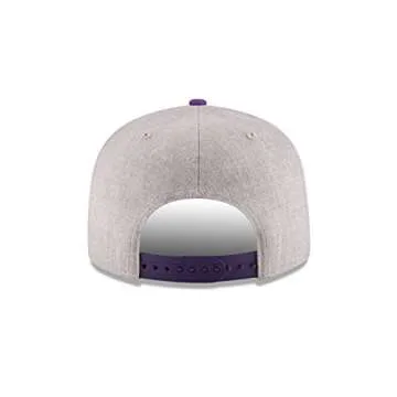 NBA Los Angeles Lakers Men's 9Fifty 2Tone Heather Snapback Cap, One Size, Heather Gray