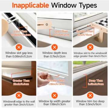 MEWOOFUN Cat Window Perch Lounge Mount Hammock Window Seat Bed Shelves for Indoor Cats No Drilling No Suction Cup (Yellow/Grey)