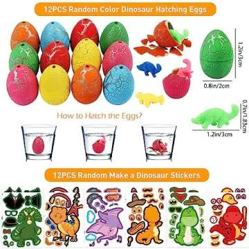 RichSmile 230PCS Dinosaur Party Favors for Kids Birthday