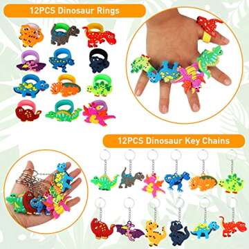 RichSmile 230PCS Dinosaur Party Favors for Kids Birthday