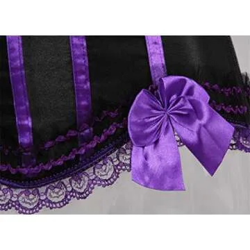 Plus Size Black Corset Bustier Lingerie for Women