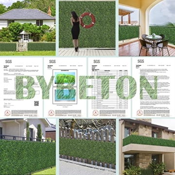 Bybeton Artificial Grass Wall Panel 10"x10" - 12Pcs